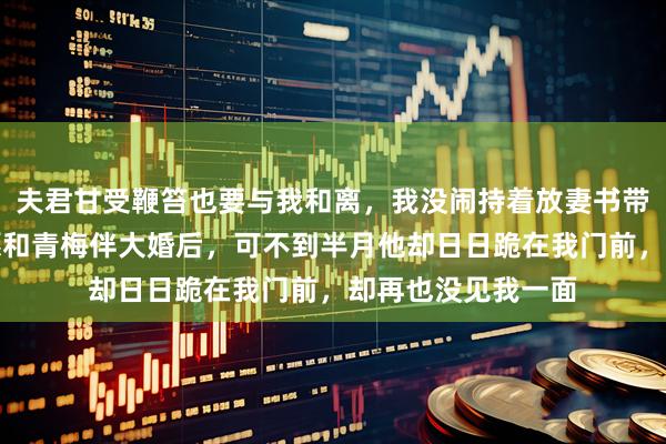 夫君甘受鞭笞也要与我和离，我没闹持着放妻书带女儿南下，他如愿和青梅伴大婚后，可不到半月他却日日跪在我门前，却再也没见我一面